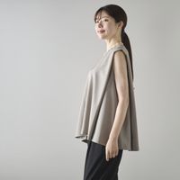 STELLA CIFFON/ウォッシャブルポリエステル ノースリーブブラウス