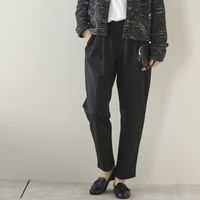 WESTWOOD OUTFITTERS/きれいめポンチのタックテーパードパンツ