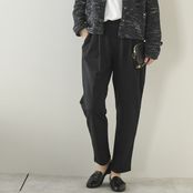 WESTWOOD OUTFITTERS/きれいめポンチのタックテーパードパンツ