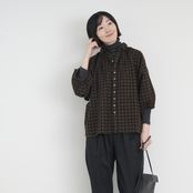 Brocante/グランシャツ　チェックキャンバス