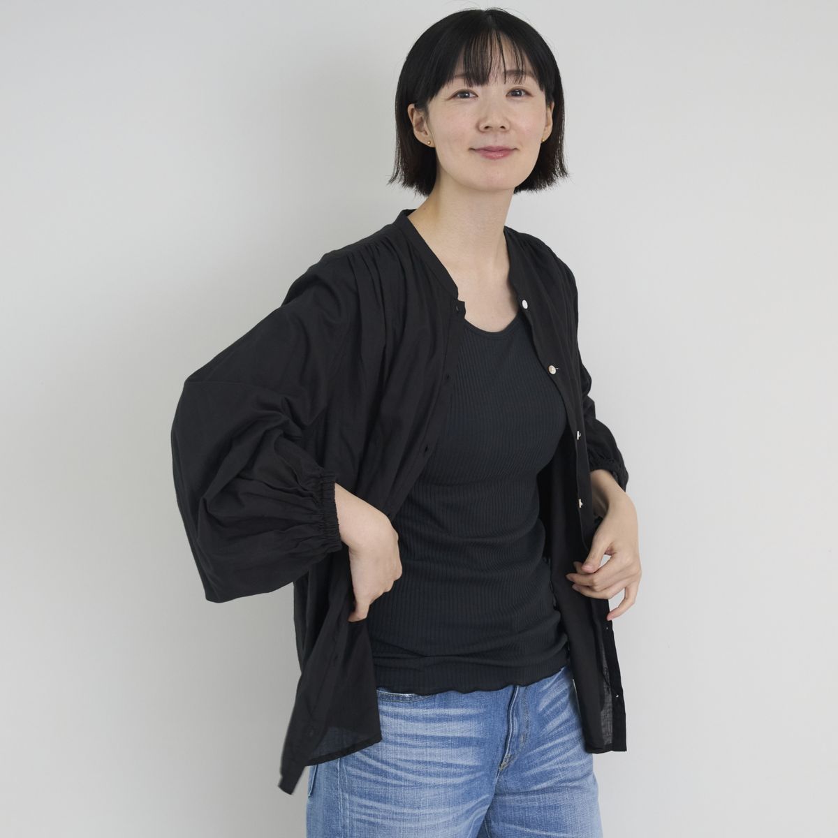 天衣無縫/リブ長袖シャツ