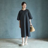 Kilka/軽くてすぐ乾くシャーリングワンピース