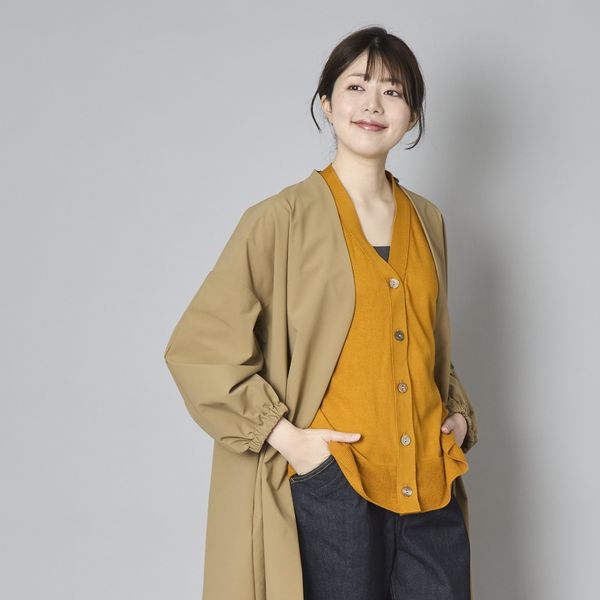 nofl / カーディガン(薄手)/M/コットン/NVY/644003300 n.o.f.l/オーガニックコットンボックスカーディガン -【当店限定】身体