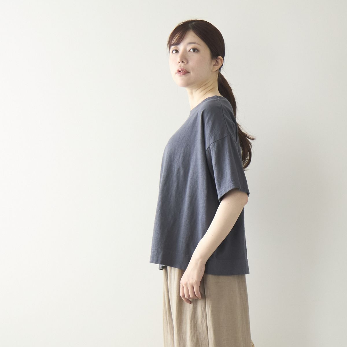 DAYS/5分袖ボートネックプルオーバー -大人女性の審美眼をクリアする5 