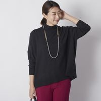 DRESS HERSELF/シルクカシミヤハイネックニット