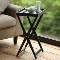 Eau/AIXトレイテーブル ブラック×レッド