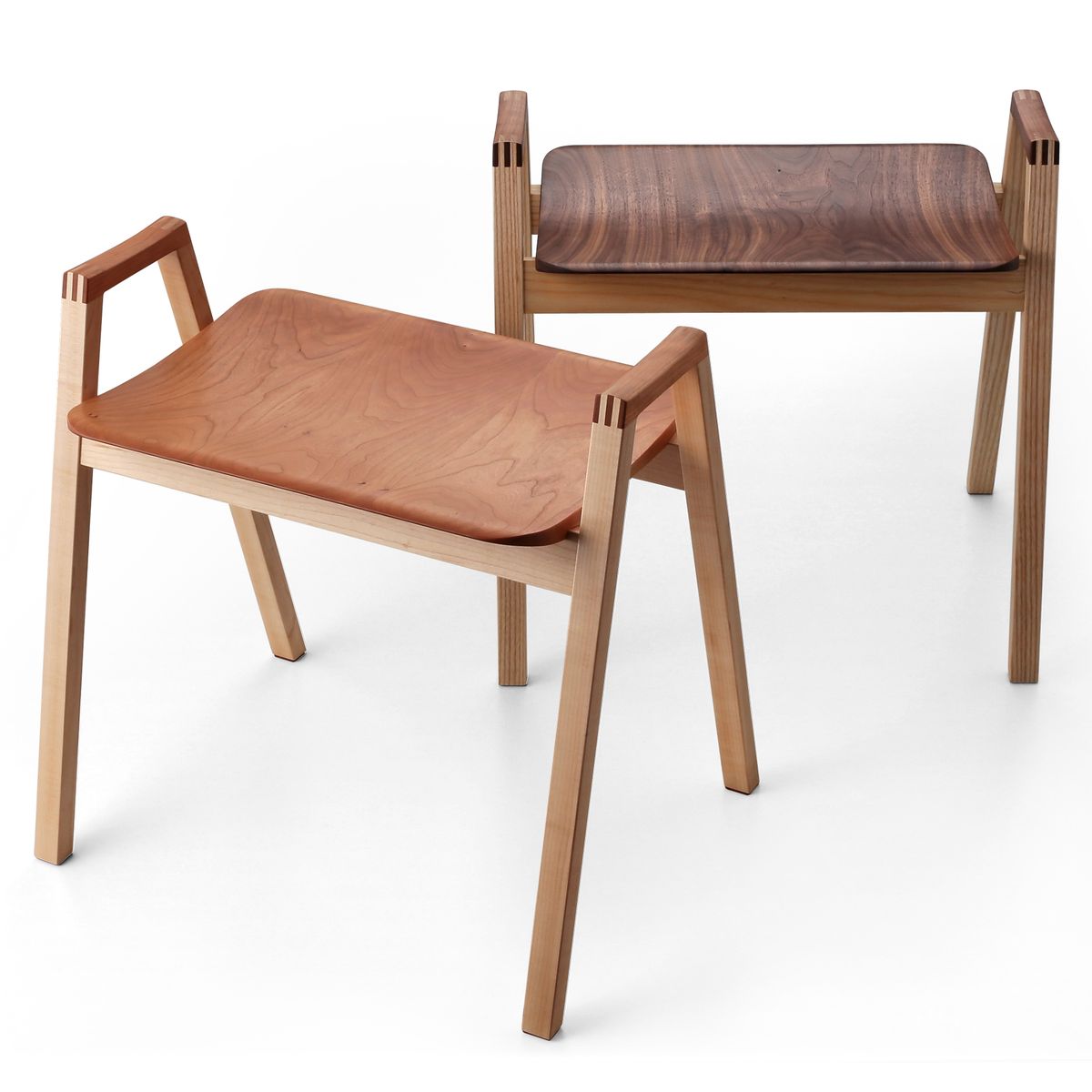 木工房根子/スタッキングスツール チェリー・メープル