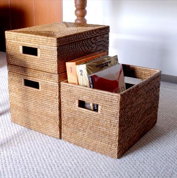 COTAN/ラタンストレージボックス S 横型