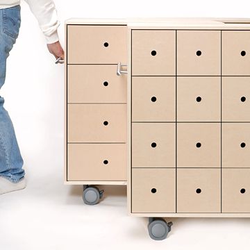 Storage Cart キャスター付き引き出し収納カート DVD用 -飛行機内用