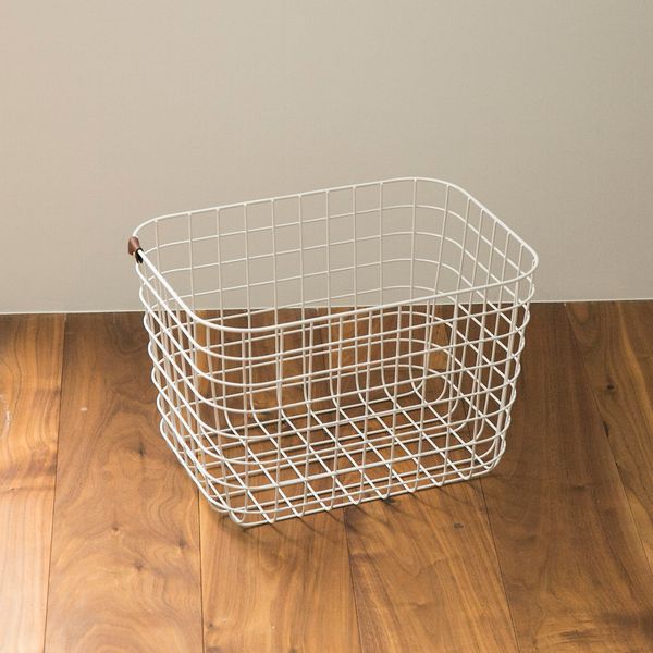 MOHEIM/WIRE BASKET ホワイト M