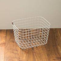 MOHEIM/WIRE BASKET ホワイト M