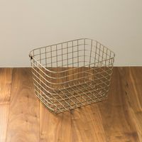 MOHEIM/WIRE BASKET ゴールド M