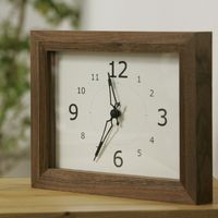 La Luz/リブクロック レクタングル ウォールナット