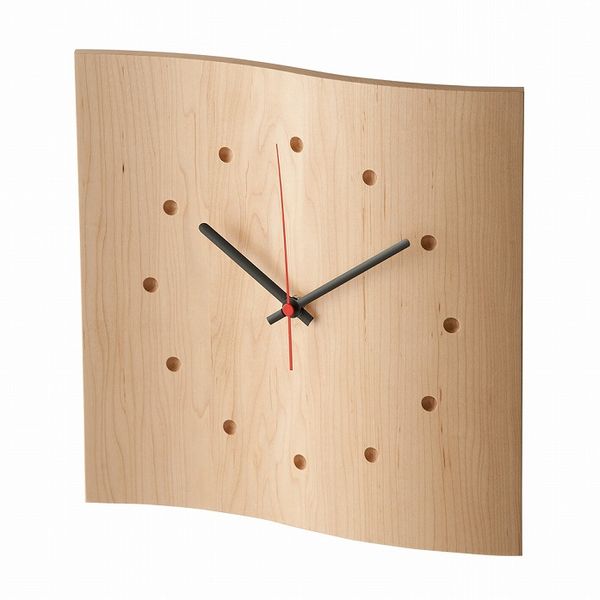 cosine/マイン掛け時計 -波形のフォルムが空間を引き立てる掛け時計