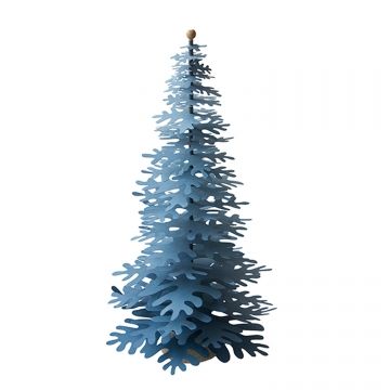 青と銀のクリスマスツリー 本物のモミの木に近い質感　沢山の装飾にサンタ帽付き fabulous goose/もみの木キット L -自分の手でつくる、大人のための
