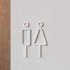 MOHEIM/RESTROOM SIGN 2pcs acryl