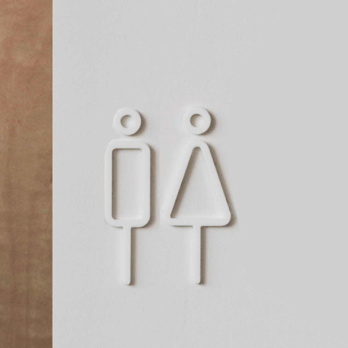 MOHEIM/RESTROOM SIGN 2pcs acryl