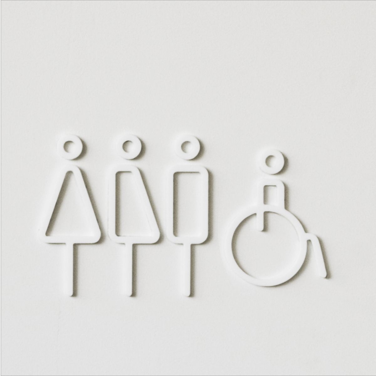MOHEIM/RESTROOM SIGN 4pcs