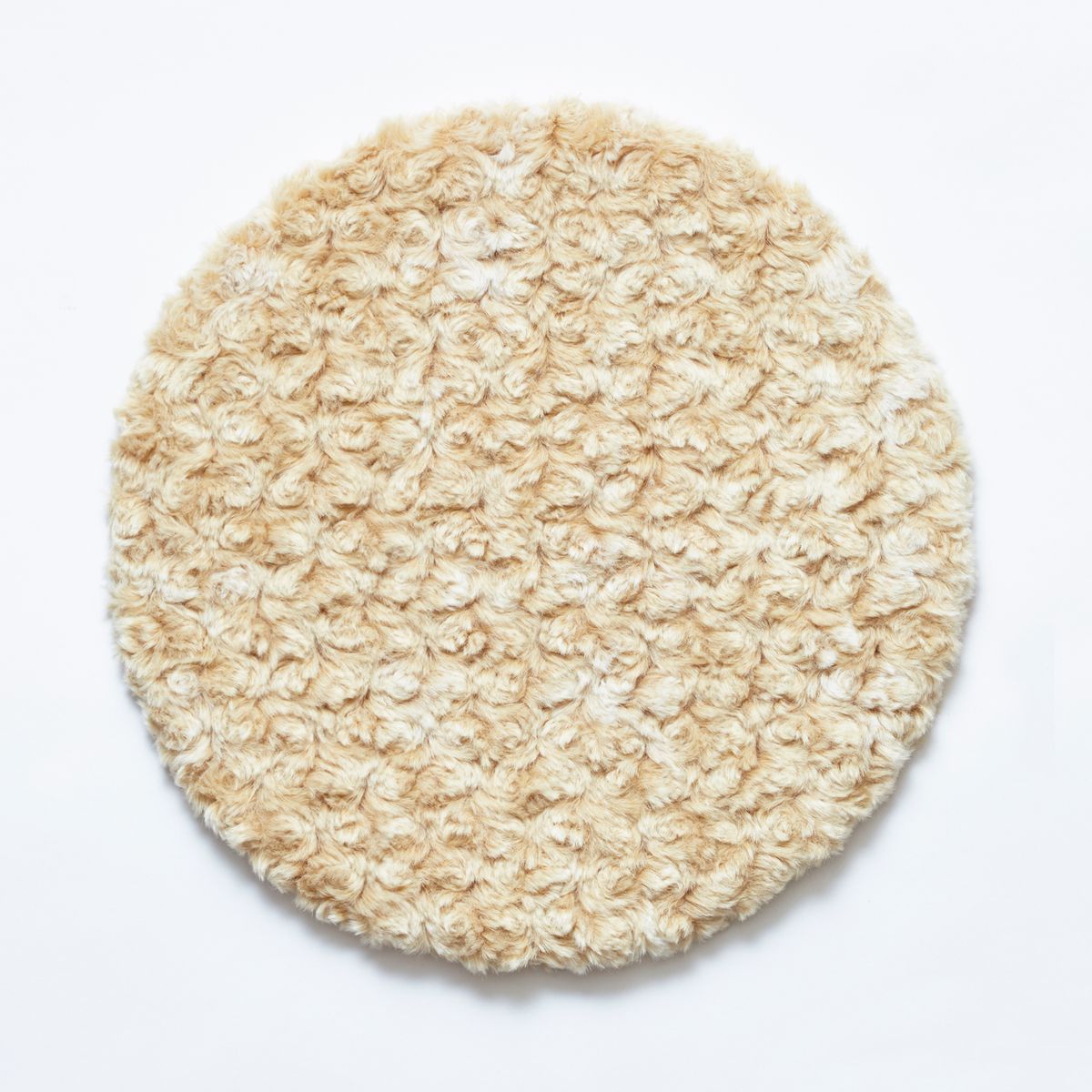 fabrico/チェアパッド Curly sheep ivory