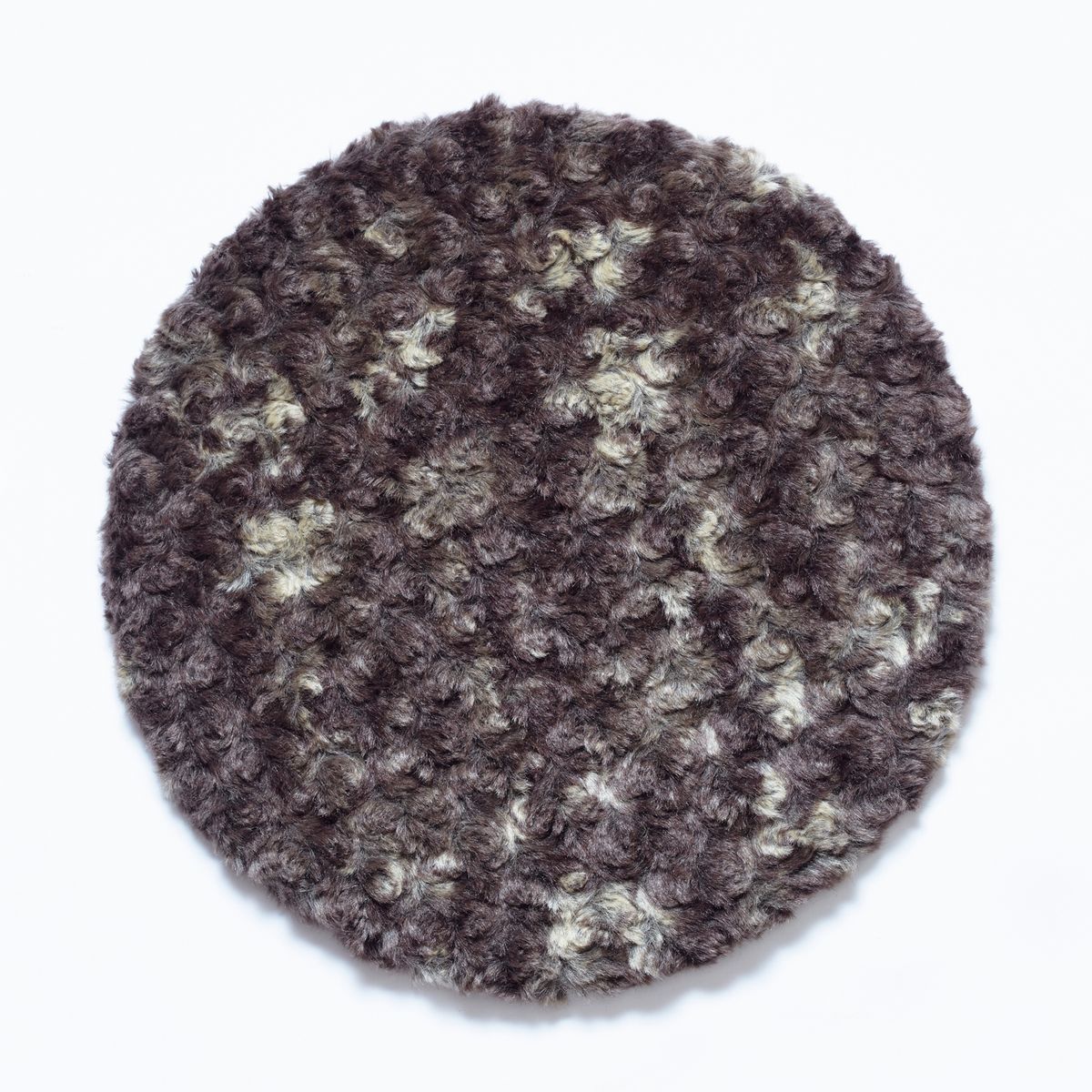 fabrico/チェアパッド Curly sheep gray