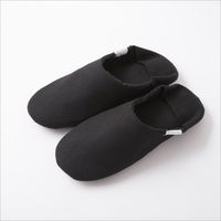 ABE HOME SHOES/帆布のバブーシュ ボア M