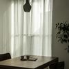 LINEN & BASIC/ガーゼカーテン W120×H105cm 2枚組