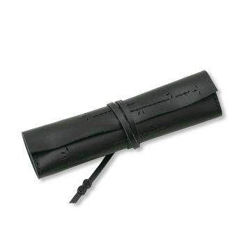 KAKURA/紐巻きペンケース futae ”竹模様” ブラック