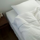 京和晒綿紗/ガーゼ掛布団カバー 2重合わせ グレー シングル