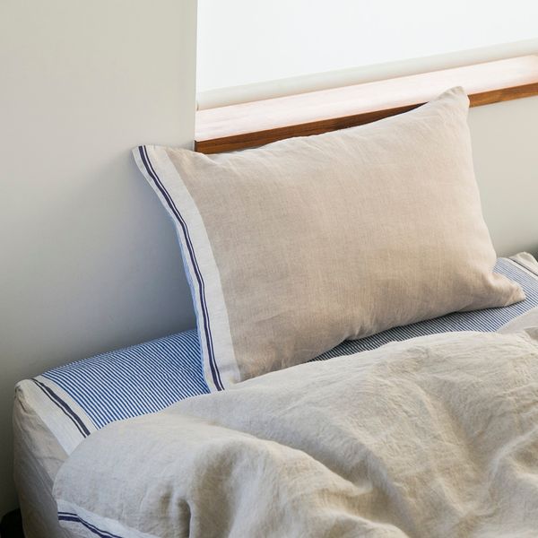 TENJIN FACTORY/リネンピローカバー -1枚で2色の雰囲気を楽しめる