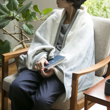 LOOM＆SPOOL/FLOOD OF LIGHT コットンニューマイヤー毛布 ブランケットL