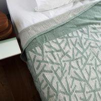 KLIPPAN/リネンシュニールコットン シングルブランケット 吾亦紅（われもこう）