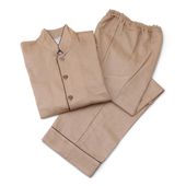 京和晒綿紗/柿渋染め 2重ガーゼ パジャマ