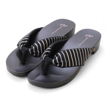 みずとり/メンズ手彫り下駄 縞