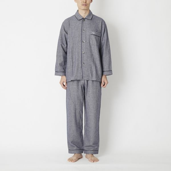 Kaimin Labo/コットンカシミア パジャマ メンズ -寒い冬の眠りを快適に