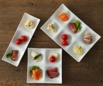 miyama./コワケ 六つ仕切り皿 -前菜を入れるのに最適な六つ仕切りの皿