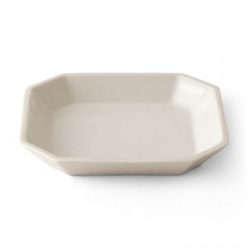 h+/八角皿 S -シンプルが魅力！八角形が食卓に映える波佐見焼の白い器