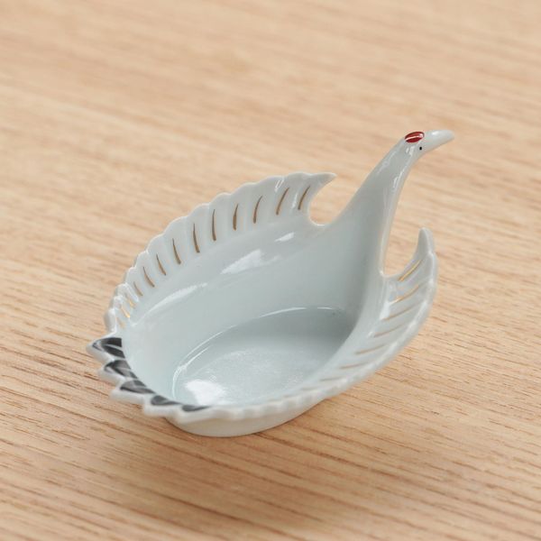 徳幸窯 豆皿 珍味 鶴