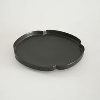 Tsudoi/鉄くろ釉 木瓜浅鉢