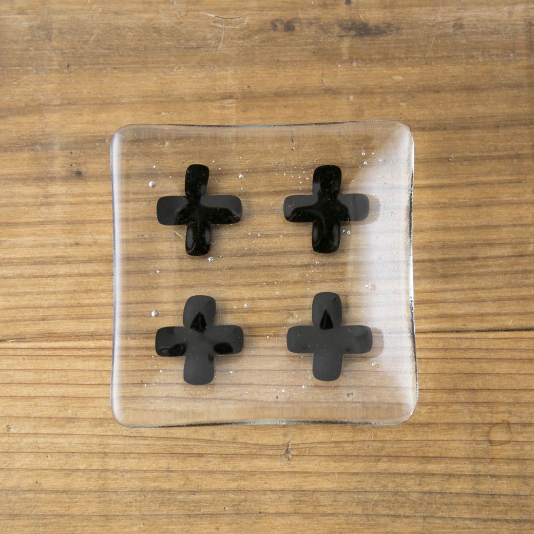 サブロウ/豆皿 ちびクロス 黒