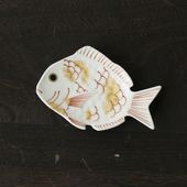 幸楽窯 錦金叩き 鯛型小付