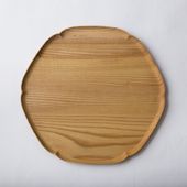 四十沢木材工芸/KITO 雪輪盆 大