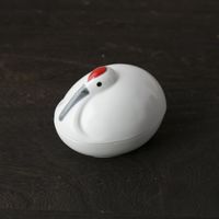 幸楽窯 錦雪衣鶴型 珍味入