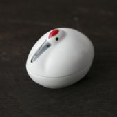 幸楽窯 錦雪衣鶴型 小蓋物