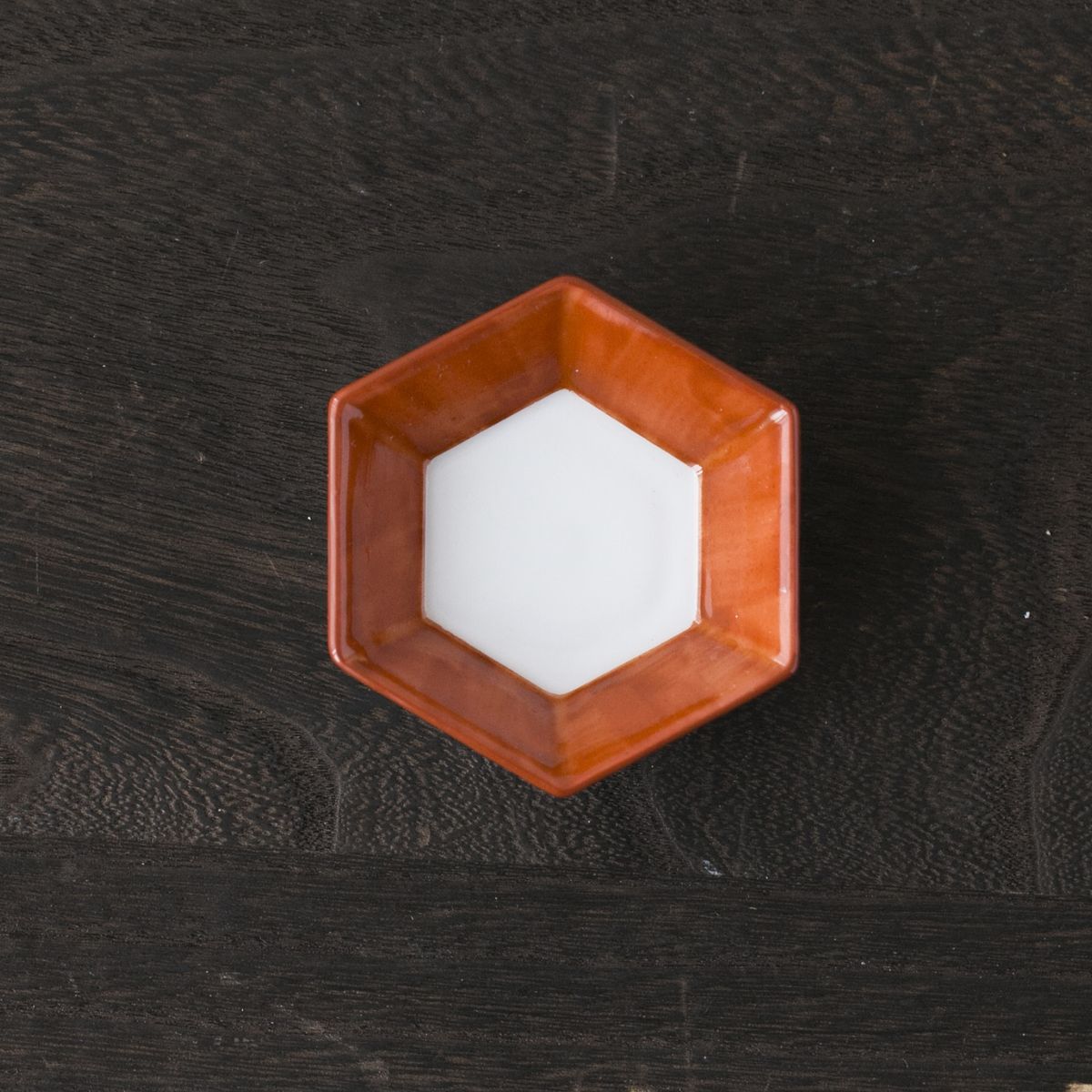 幸楽窯 朱巻亀甲 豆鉢