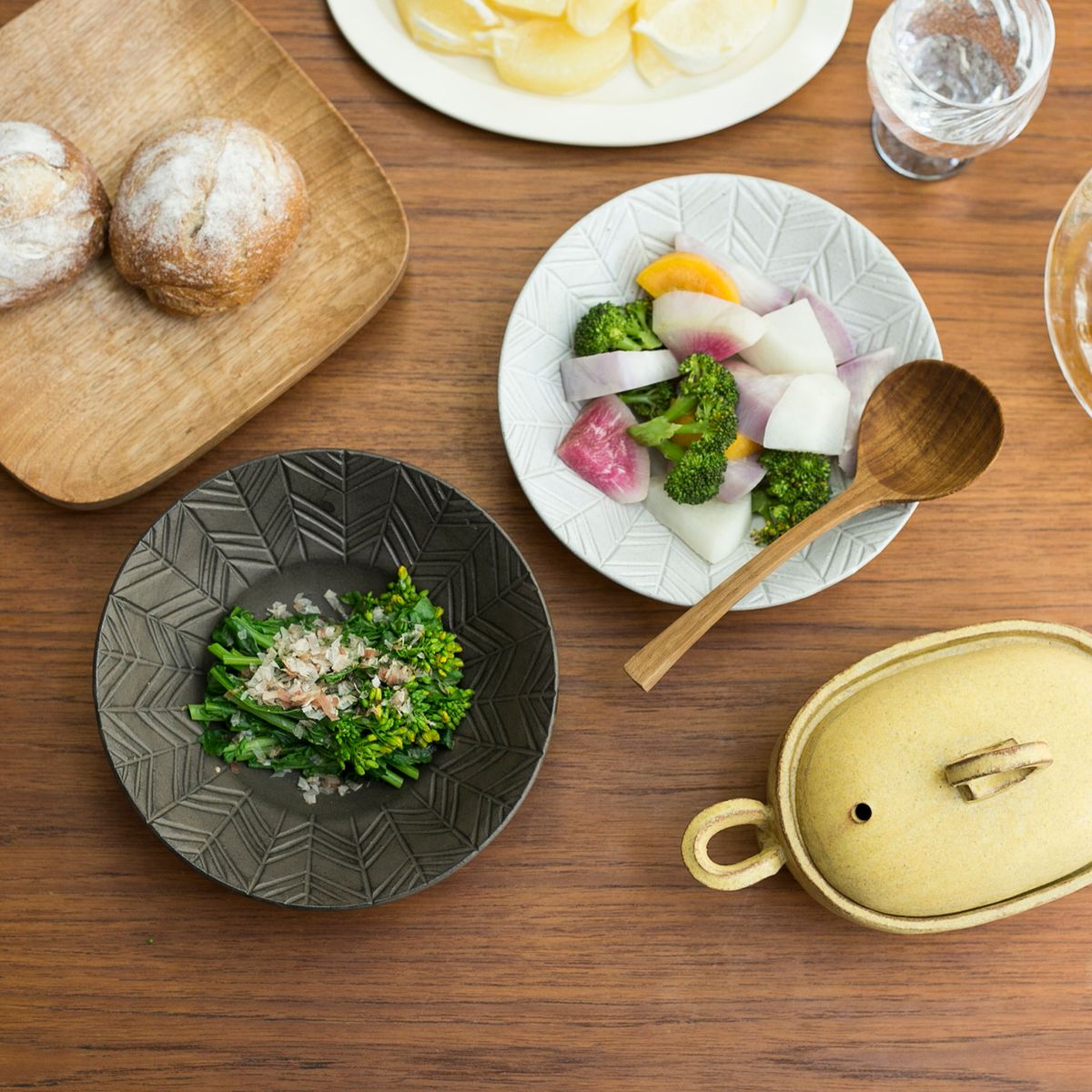 タナカマナブ/六寸鉢 矢羽根