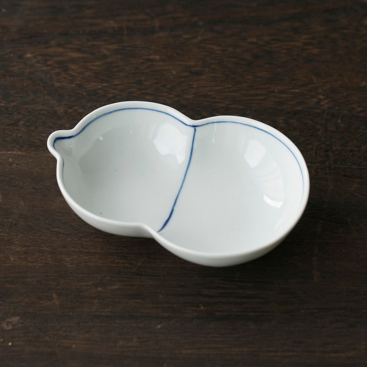 みのりの小鉢 瓢小鉢 染付ふちどり