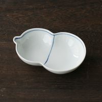 みのりの小鉢 瓢小鉢 染付ふちどり