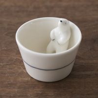 楽土/シロクマの熊五郎 お猪口 2号