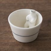 楽土/シロクマの熊五郎 お猪口 2号