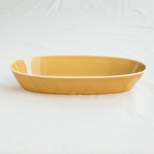 瑞々/楕円鉢 8寸 -料理がみずみずしく映える、和洋中に合う器